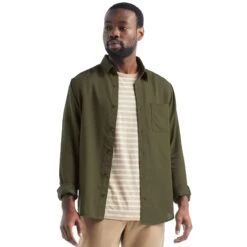 Icebreaker M STEVESTON LS SHIRT Herren - Outdoor Hemd -Outdoor Bekleidungsgeschäft 5637914403 d m steveston ls shirt icebreaker 24