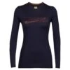 Icebreaker 200 OASIS LS CREWE SKI STRIPES Damen - Funktionsshirt -Outdoor Bekleidungsgeschäft 5637957288 a 200 oasis ls crewe ski stripes icebreaker 24