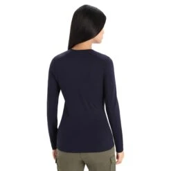 Icebreaker 200 OASIS LS CREWE SKI STRIPES Damen - Funktionsshirt -Outdoor Bekleidungsgeschäft 5637957288 c 200 oasis ls crewe ski stripes icebreaker 24