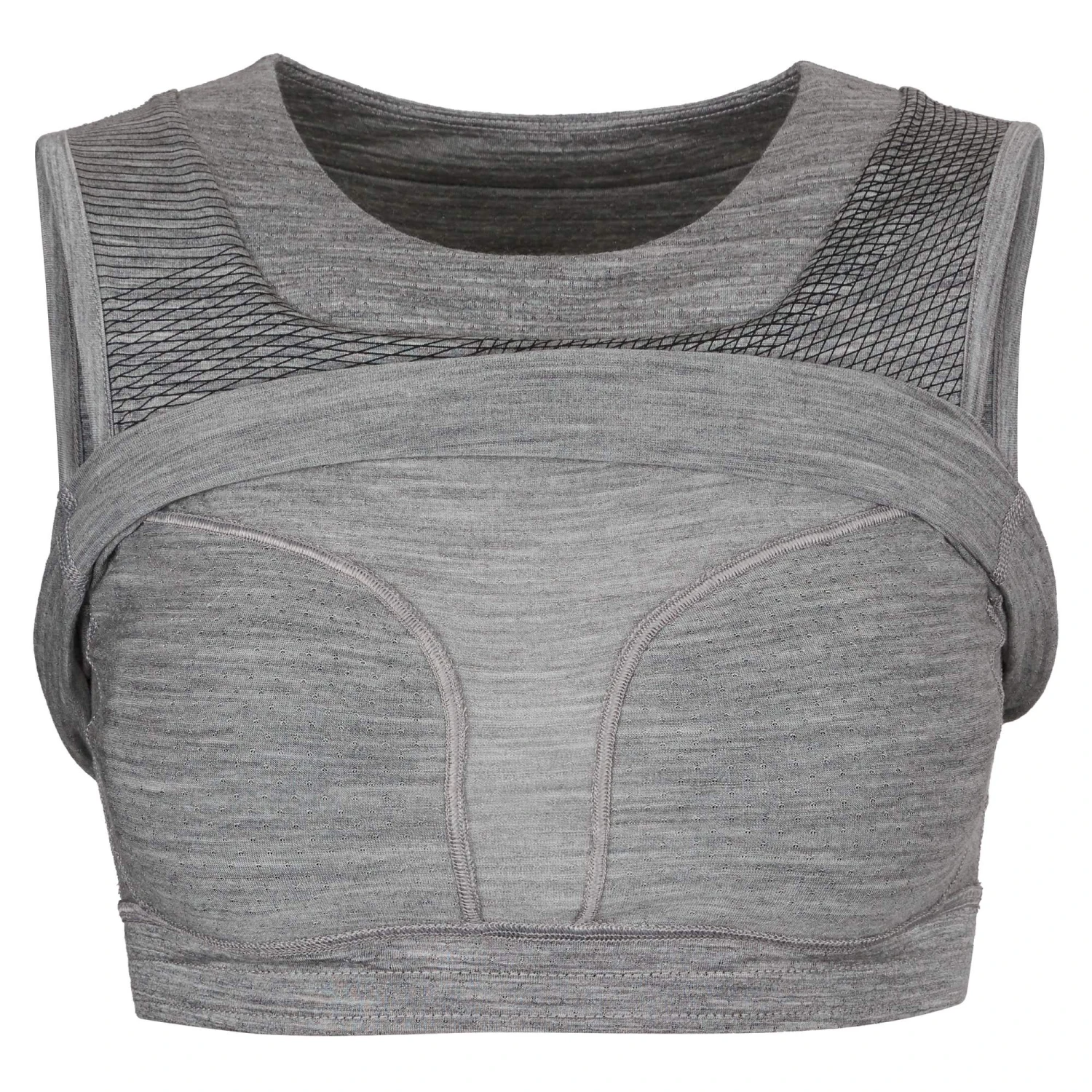 Icebreaker WOMEN ZONEKNIT CROPPED BRA-TANK GEODETIC Damen - Sport BH 5 Icebreaker WOMEN ZONEKNIT CROPPED BRA-TANK GEODETIC Damen - Sport BH – Bild 3